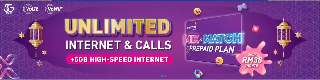 plans of Celcom operator in Malaysia