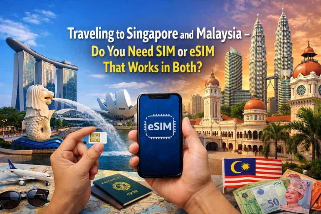 Traveling to Singapore and Malaysia – Do You Need SIM or eSIM That Works in Both?